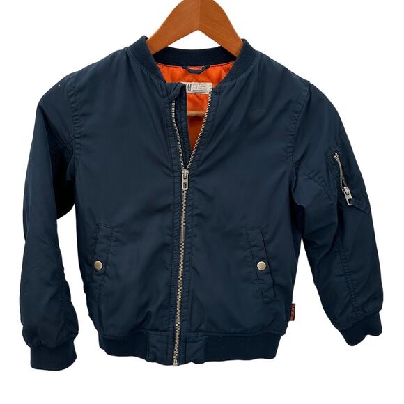H&M Navy Full Zip Jacket // 7-8Y - Picture 1 of 5